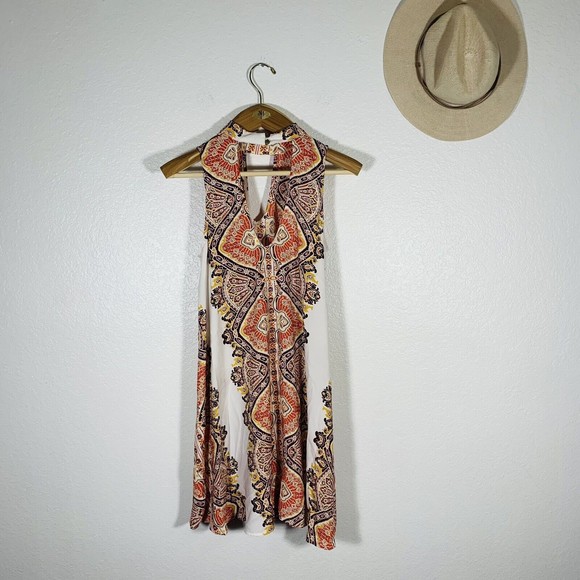 Xhilaration Egyptian Sleeveless Boho Hippy dress Size Medium Women’s - Picture 8 of 11